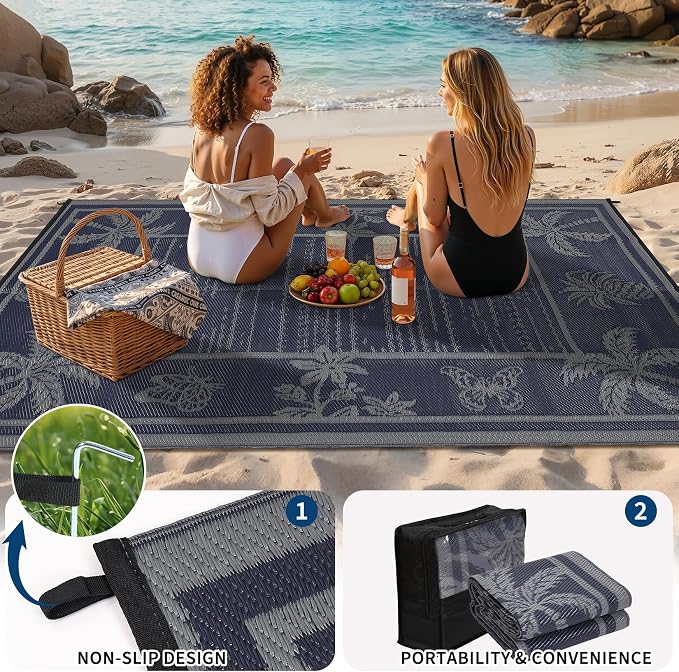 Garvee Outdoor Rug 5x8 Waterproof - Image 5