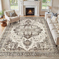 Washable 9x12 Area Rug for Living Room by JessibouAreaRug