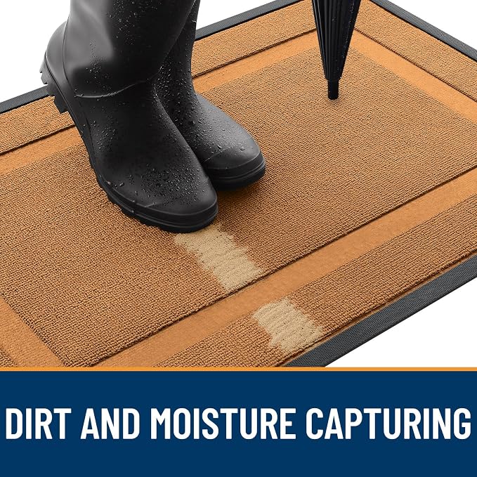 OLANLY Front Door Mat Indoor Outdoor Entrance, Waterproof All-Season, - Image 4