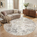 UERMEI 8ft Round Area Rug Living Room Rugs by UERMEI