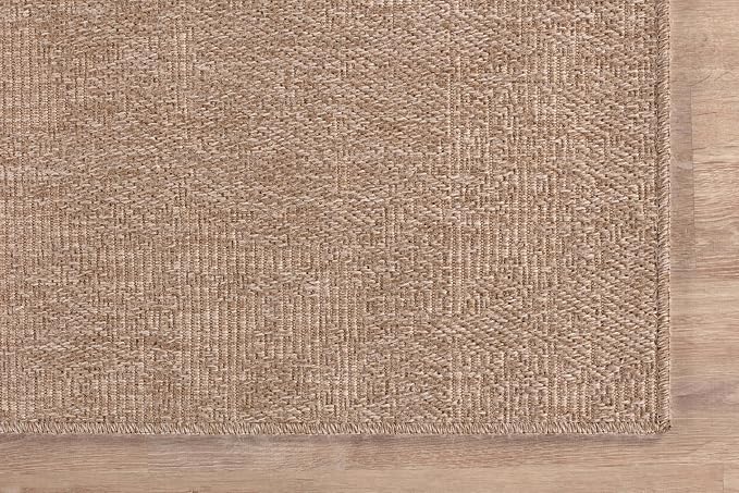 CAMILSON Easy Jute Rug 5x7, Indoor Outdoor Natural Color Fiber Area Rugs - Image 6