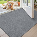 Color&Geometry Ultra Thin Indoor Door Mat 48"x72", Non Slip Rubber Backed Dirt by COLORG