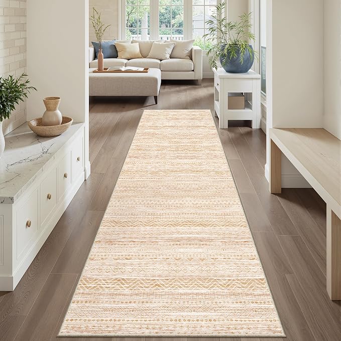Miukiki 2x10 Runner Rug Moroccan Washable Hallway Runner Rug Non Slip Indoor - Image 9