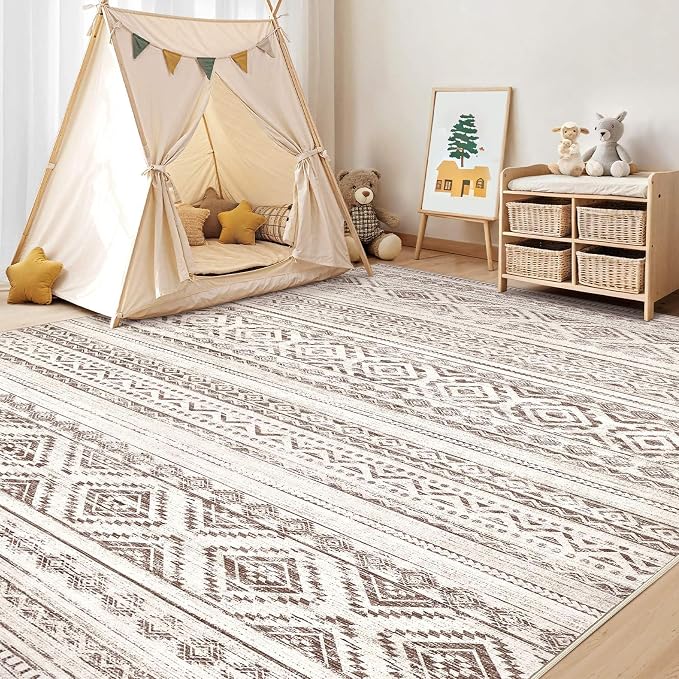 cotiled 10x12 Area Rugs Living Room Rug: Washable Boho Rugs - Image 6