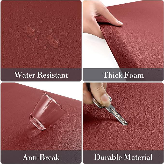 HappyTrends 2 PCS Kitchen Mat Cushioned Anti-Fatigue Floor Mat, Heavy Duty - Image 4