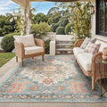 GENIMO Outdoor & Indoor Area Rug 4'x6', Waterproof, Non-Shedding, Easy Cleaning by GENIMO