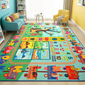 Maxsoft Kids Rug for Playroom, Educational 6x9 Play Mat for Classroom, Washable by Maxsoft