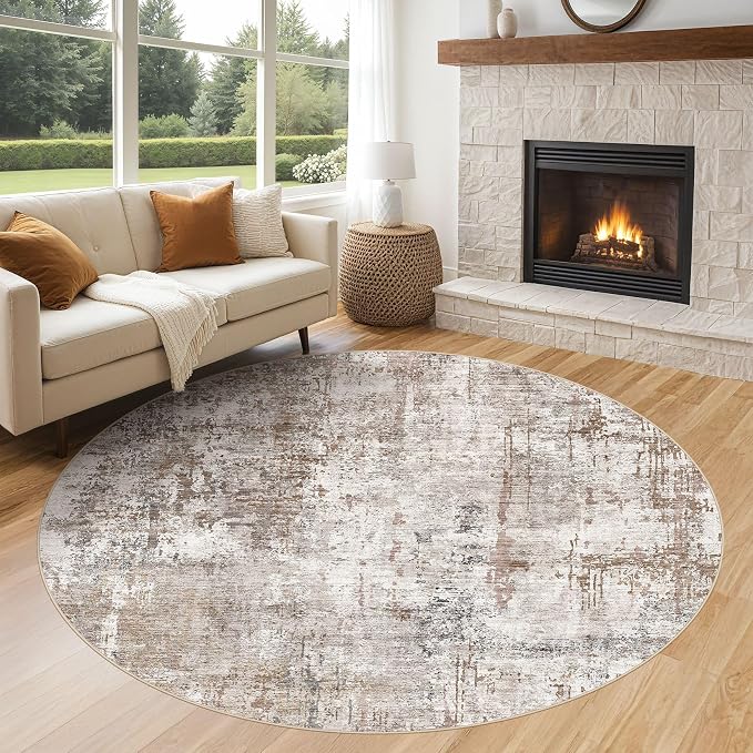 UERMEI 6ft Round Area Rug Living Room Rugs - Image 2