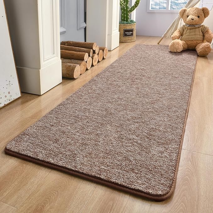 Keeko Soft 2x6 Runner Rug Brown, Bedside Rugs by Keeko