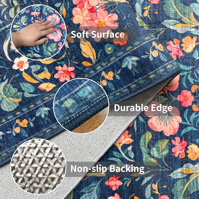 2x6 Soft Washable Runner Rugs: Velvet Feel & 5-10 Degrees Warmer Underfoot - Image 4
