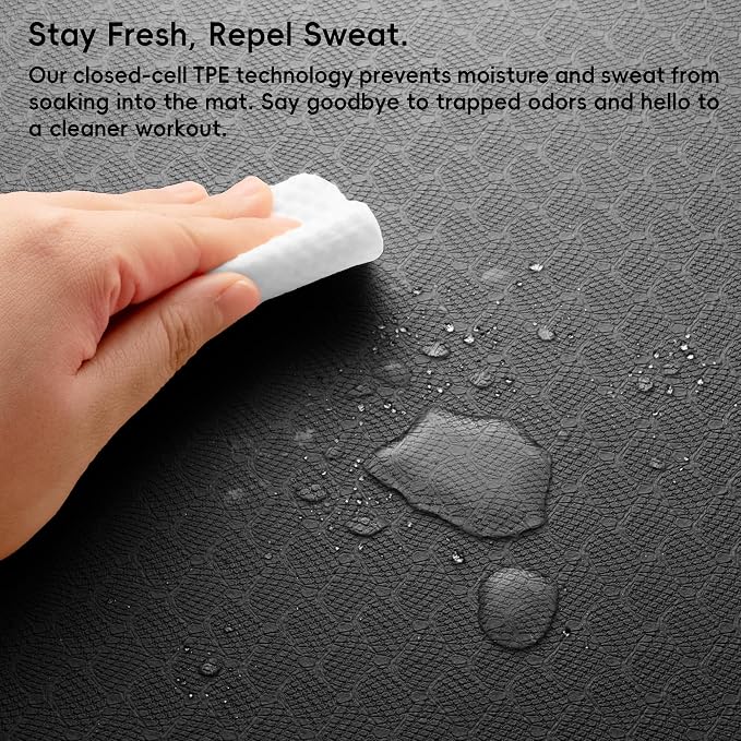 Extra Wide Yoga Mat 72" x 32", 6mm Non Slip TPE Exercise Mat - Image 7