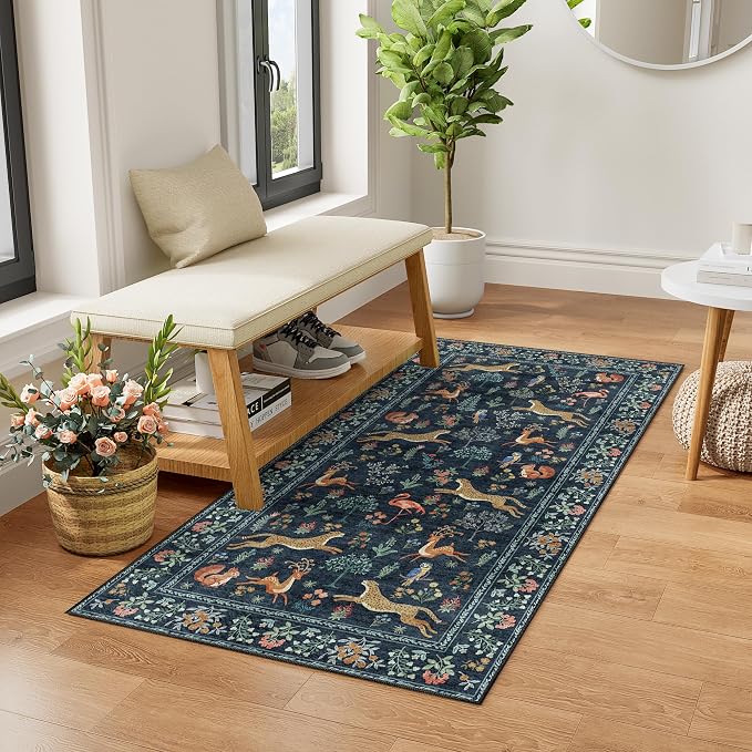 DUKINO 2x4 Rug for Hallway, Washable Kitchen Runner Rug - Image 3