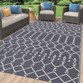 Smiry Outdoor Rug 6x9 ft, Waterproof Reversible Plastic Straw Rugs, Boho by Smiry