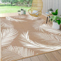 Pauwer Waterproof Outdoor Rug 5x8, Reversible Plastic Straw Patio Camping Rug by Pauwer