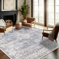 CHAMPLANT Washable Area Rug 8'x10' Retro Boho Design Non-Shedding Non-Slip Easy by CHAMPLANT