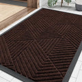 Smiry Front Door Mat Outside Entrance, Heavy Duty Sturdy Natural Rubber Doormat by Smiry
