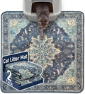 Hompet Cat Litter Mat 2 Pack, 36x36 Large Machine Washable Trapping Mats by Hompet
