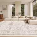 Madane Living Room 10x14 Area Rugs, Washable Low Pile Non-Slip Stain Resistant by Madane