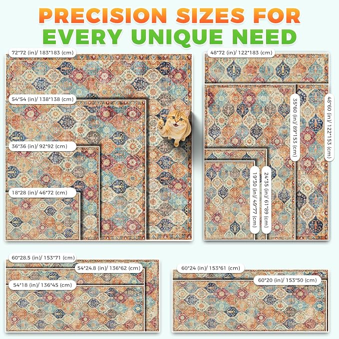 Hompet Cat Litter Mat 2 Pack, 24x36 Large Machine Washable Trapping Mats - Image 7