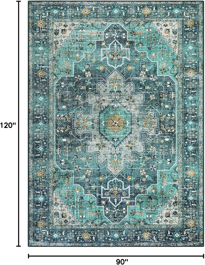 Moynesa Ultra-Thin Vintage Area Rug - Image 2