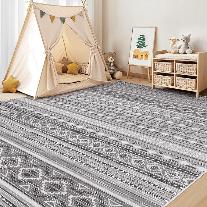 cotiled 5x8 Area Rugs Living Room Rug: Washable Boho Rugs - Image 8