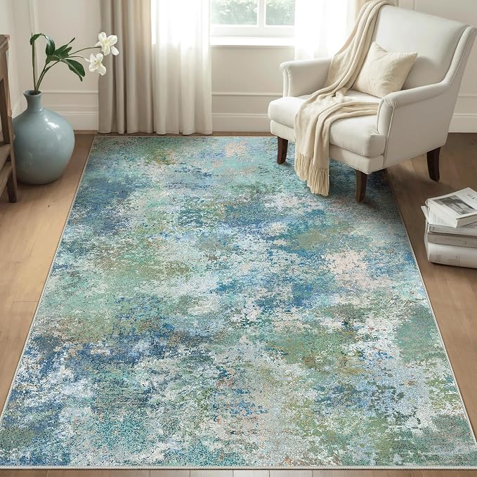 BEIMO Area Rugs 4x6 for Living Room Bedroom, Modern Abstract Machine Washable - Image 3