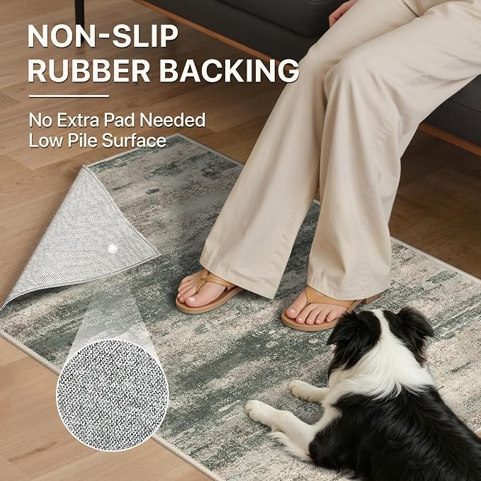 BEIMO Area Rugs 5x8 for Living Room Bedroom, Modern Abstract Machine Washable - Image 8