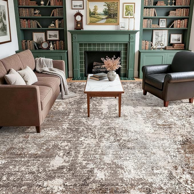 9x9 Square Rug Living Room – Washable Non-Slip Indoor Area Rug - Image 5