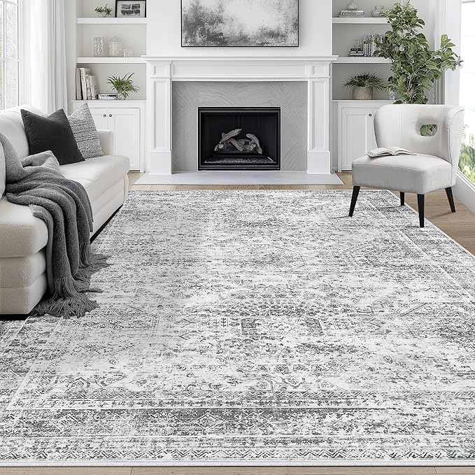8x10 Area Rugs for Living Room Rug Washable: Abstract Large Rug for Dining Room by Aelenmu