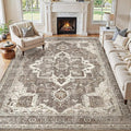 Washable 6x9 Area Rug for Living Room by JessibouAreaRug