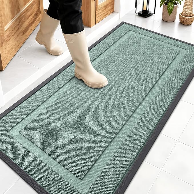 OLANLY Front Door Mat Indoor Outdoor Entrance, Waterproof All-Season, by OLANLY