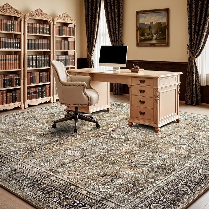 Lofus 8x10 Area Rug for Living Room, Soft Neutral Carpets for Bedroom Dining - Image 3