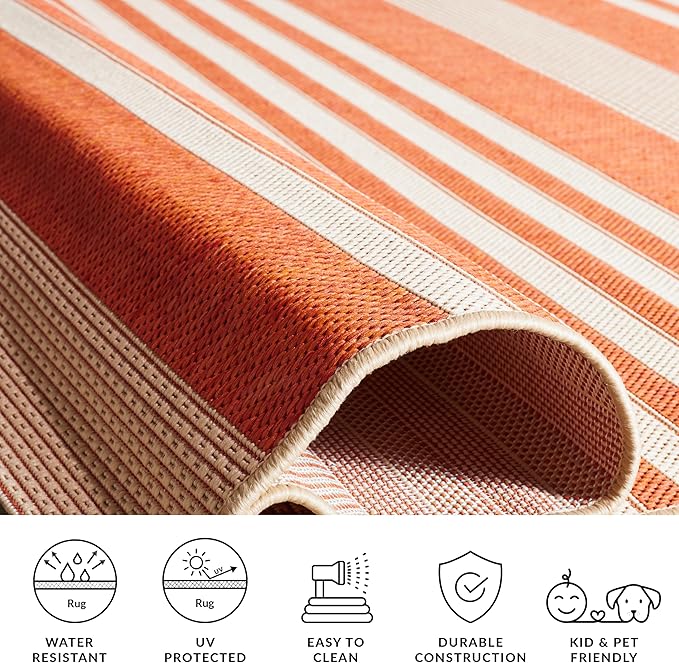 SAFAVIEH Washable Rug Outdoor Courtyard Collection - Image 4