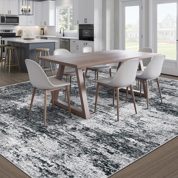 pmtsns Area Rugs 9x12 for Living Room: Washable Rug Modern Abstract Neutral - Image 7