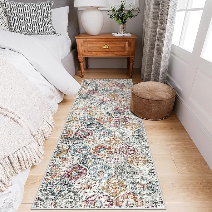 Lahome Moroccan Trellis Hallway Runner Rug, 2x6 Kitchen Runner Rugs Non Skid - Image 4
