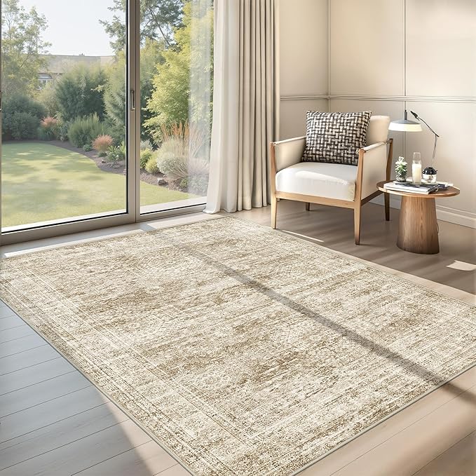 Area Rugs 4x6 for Living Room, Non-Slip Backing Small Kids Rugs for Bedroom - Image 3
