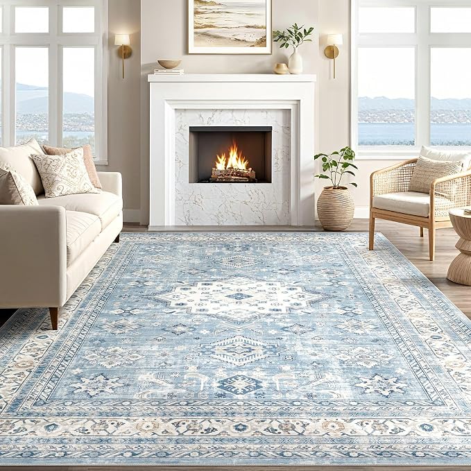 Vintage Living Room Area Rug 6x9 - Image 6
