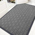 OLANLY Front Door Mat Outside Entrance 59x34, Heavy Duty Sturdy Natural Rubber by OLANLY