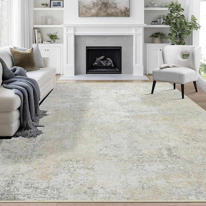 8x10 Area Rugs for Living Room Rug Washable: Abstract Large Rug for Dining Room by Aelenmu