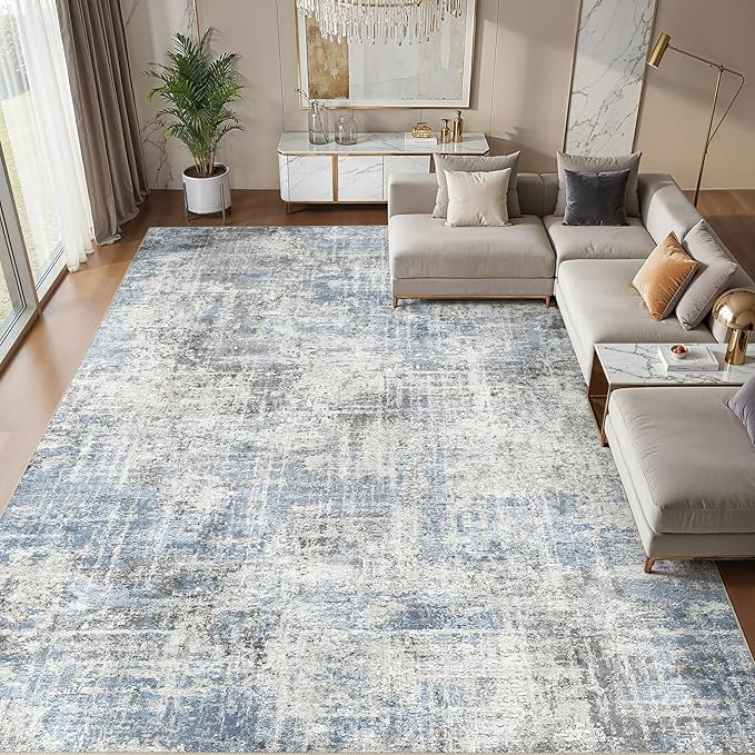 Washable 8x10 Area Rug for Living Room by COTILED