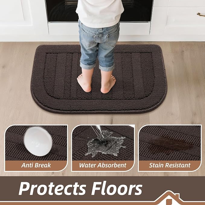 BEQHAUSE Kitchen Rugs Non Slip Washable Durable Kitchen Mats - Image 4