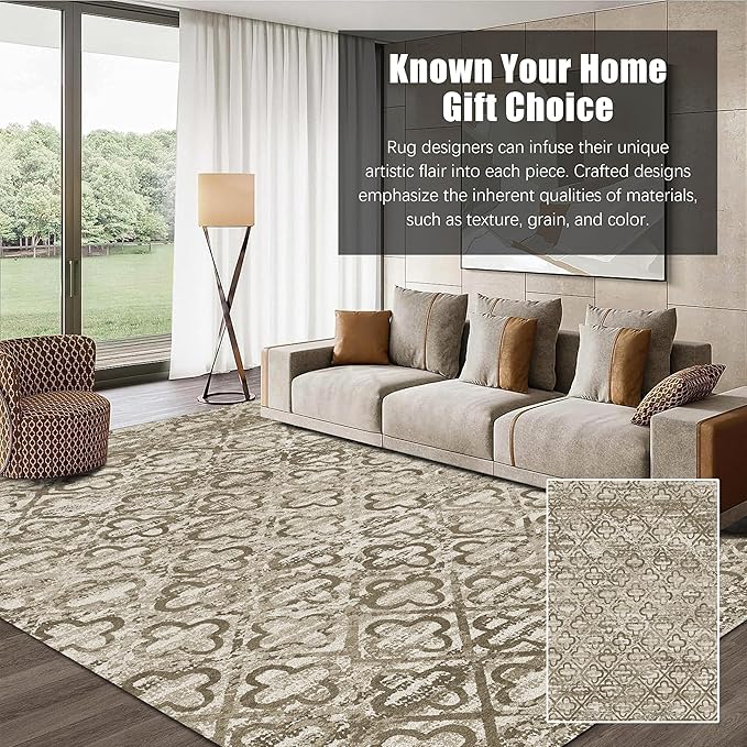 RUGSURE Washable Area Rugs, Pet & Child Friendly, Vibrant Colors Rugs - Image 3