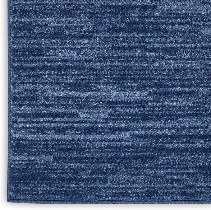 Nourison Home Nourison Essentials Navy Blue 2' x 6' Area Rug - Image 5