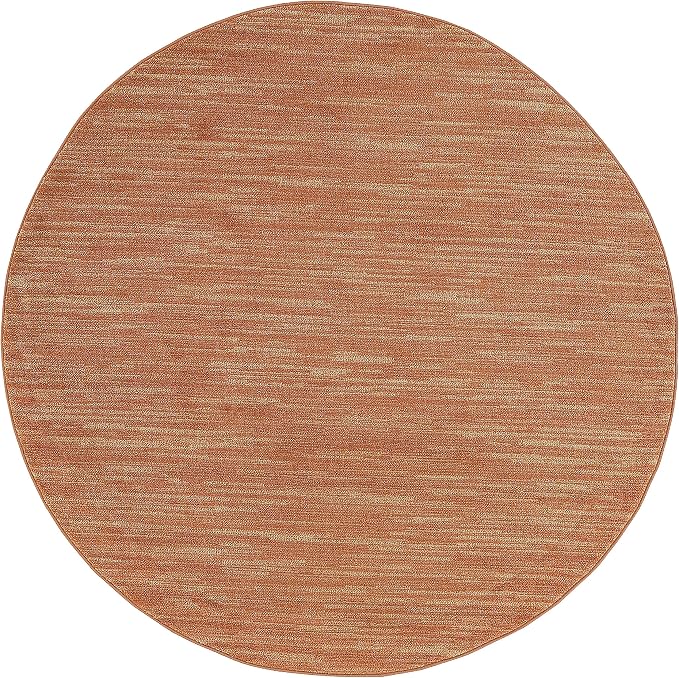 Nourison Home Nourison Essentials Rust 6' x Round Area Rug - Image 5