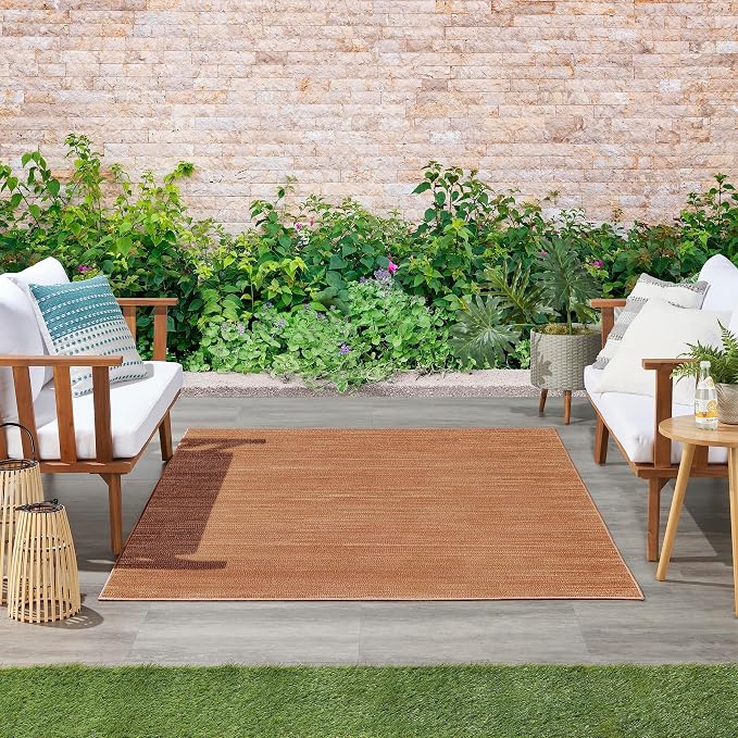 Nourison Home Nourison Essentials Rust 4' x 6' Area Rug - Image 4