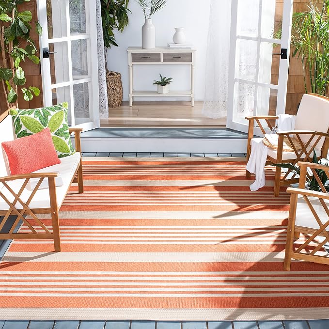 SAFAVIEH Washable Rug Outdoor Courtyard Collection - Image 7