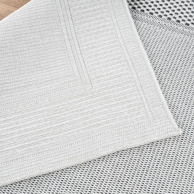 CAMILSON Easy Jute Rug 2x7, Indoor and Outdoor Off-White Runner Rug - Image 7