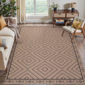 Tangsoo Modern Easy Jute 4x6 Outdoor Rug by Tangsoo