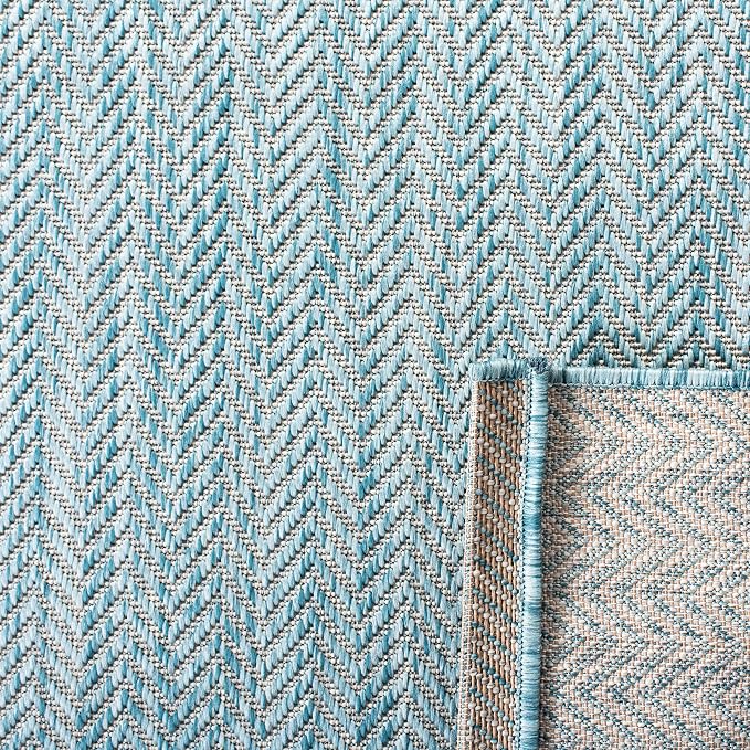 SAFAVIEH Outdoor Area Rug 6'7"x9'6" - Image 4
