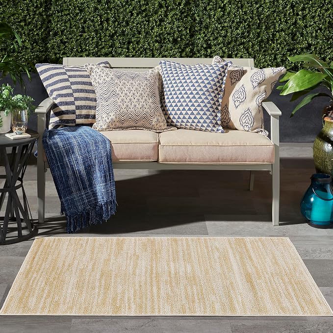 Nourison Home Nourison Essentials Ivory Gold 3' x 5' Area Rug - Image 3